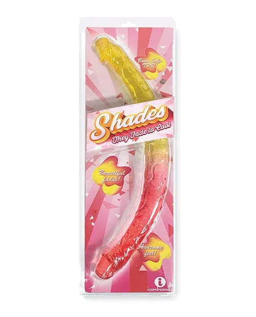 Shades Jelly Tpr Gradient Double Dong Icon Brands INC Dildos