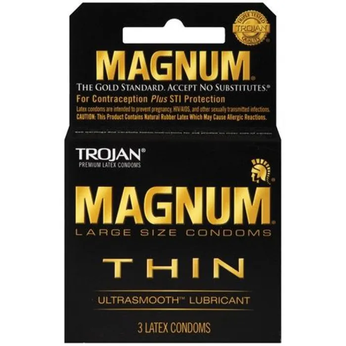 Trojan Condoms Trojan Magnum Thin 3 Pack Enhancers