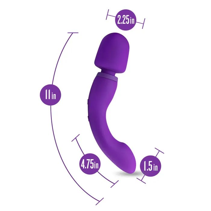 Vibrators BLUSH BlushDual Sense 10 Function Massage Wand With RumbleTech
