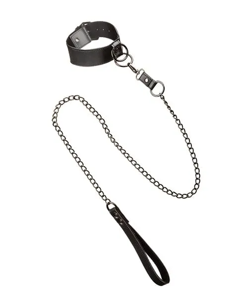 Vibrators CalExotics Euphoria Collection Collar Wchain Leash
