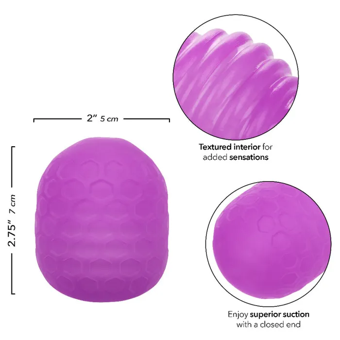 Vibrators Calexotics Pop Sock Textured Purple Vibrators Calexotics Pop Sock Textured Purple