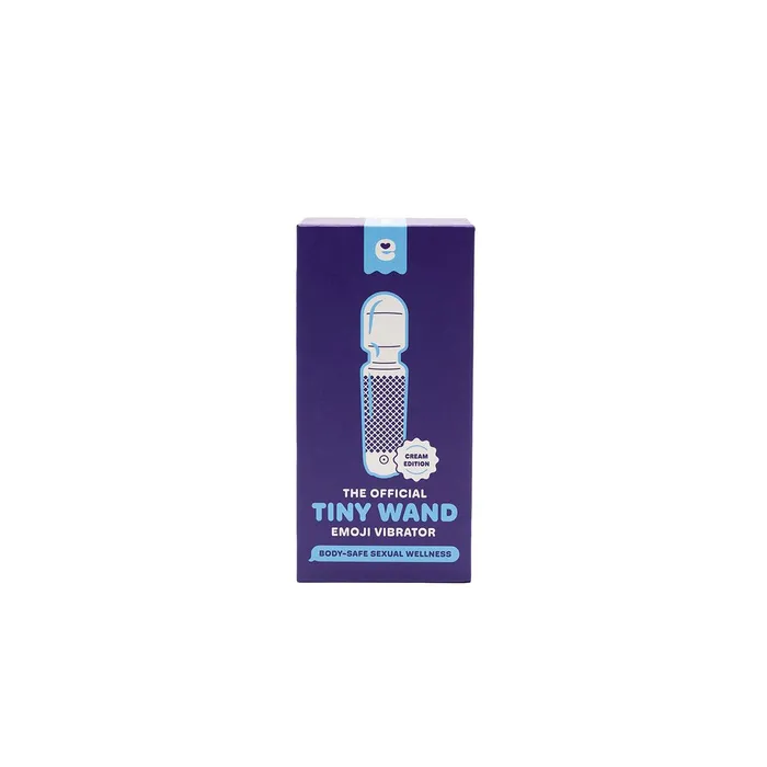 Vibrators Emojibator Tiny Wand Vibrator Cream Emojibator