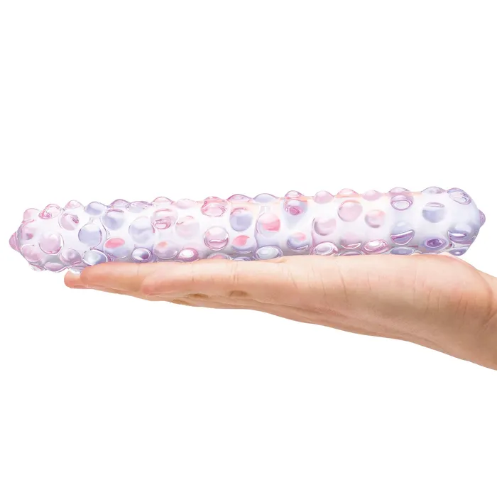 Vibrators Gls 9 Purple Rose Nubbed Dildo