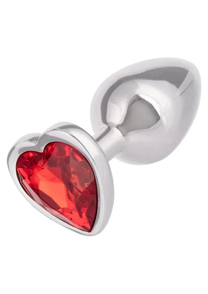 Anal Jewel Jewel Ruby Heart Aluminum Anal Plug
