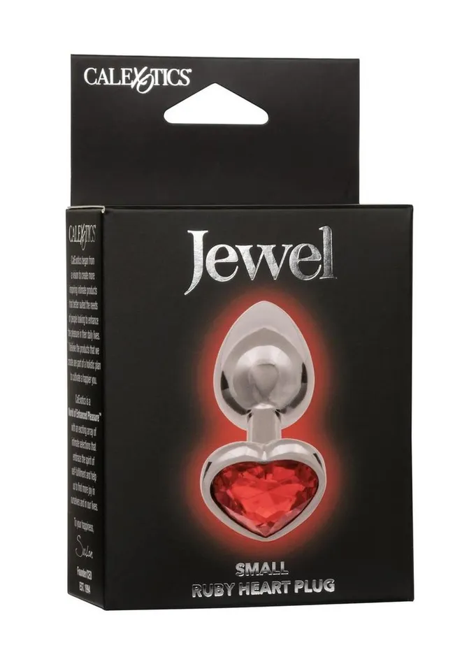 Anal Jewel Jewel Ruby Heart Aluminum Anal Plug