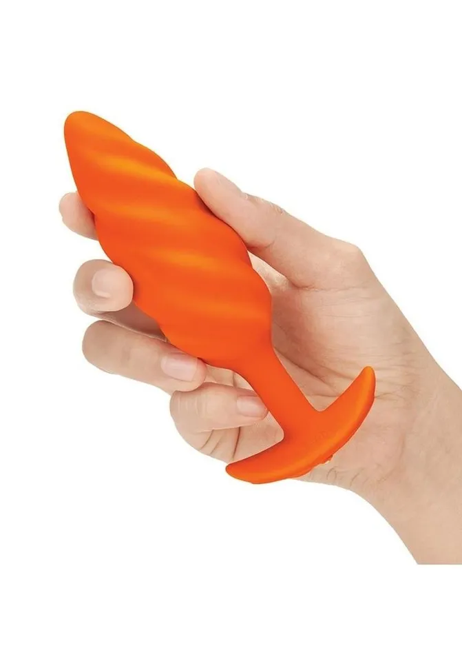bVibe BVibe Swirl Textured Rechargeable Silicone Anal Plug Male Sex Toys bVibe BVibe Swirl Textured Rechargeable Silicone Anal Plug Male Sex Toys