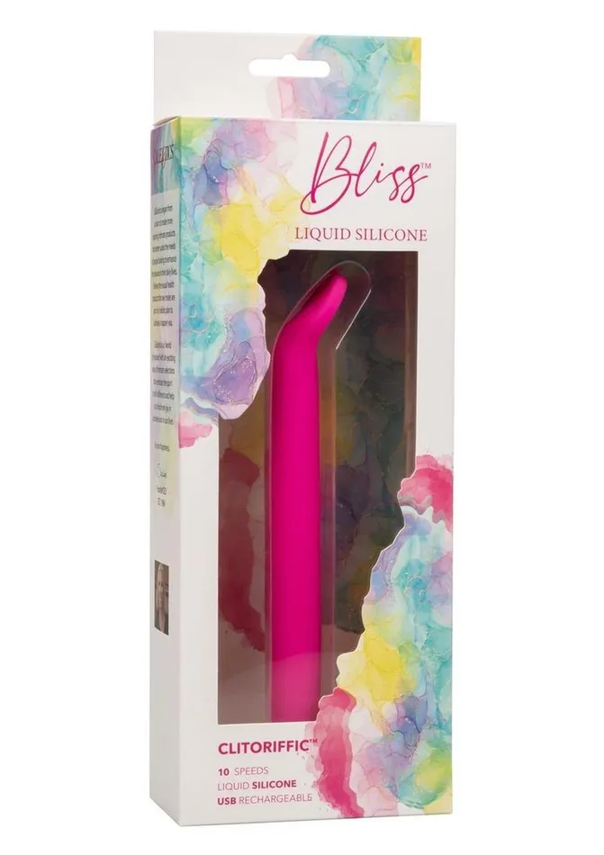 Bliss Liquid Silicone Rechargeable Clitoriffic Vibrator Bliss by CalExotics Female Sex Toys