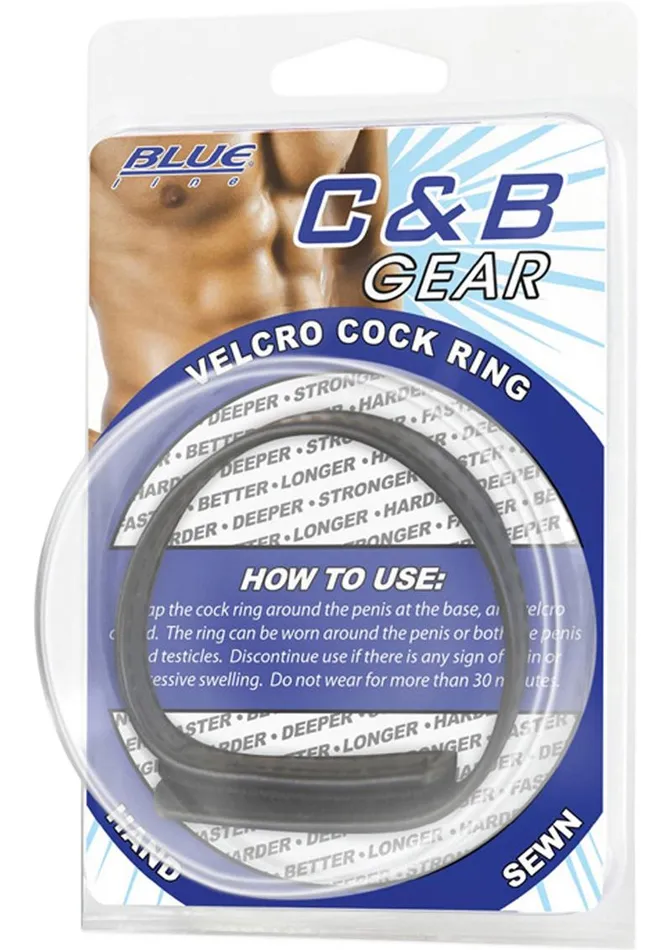 Blue Line CandB Gear C and B Gear Velcro Cock Ring Adjustable Male Sex Toys Blue Line CandB Gear C and B Gear Velcro Cock Ring Adjustable Male Sex Toys