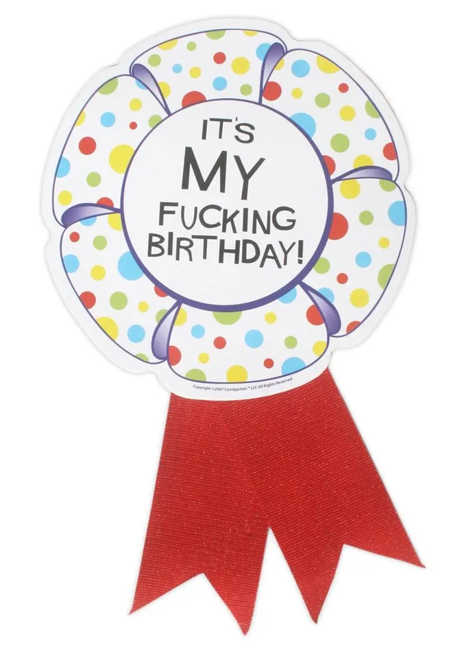 Candyprints Party Candyprints XRated Birthday Ribbon Medallion Vibrators