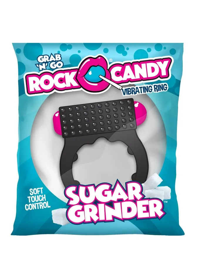 Couples Rock Candy Sugar Grinder Vibrating Cock Ring Rock Candy Toys
