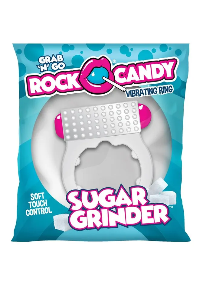 Couples Rock Candy Sugar Grinder Vibrating Cock Ring Rock Candy Toys