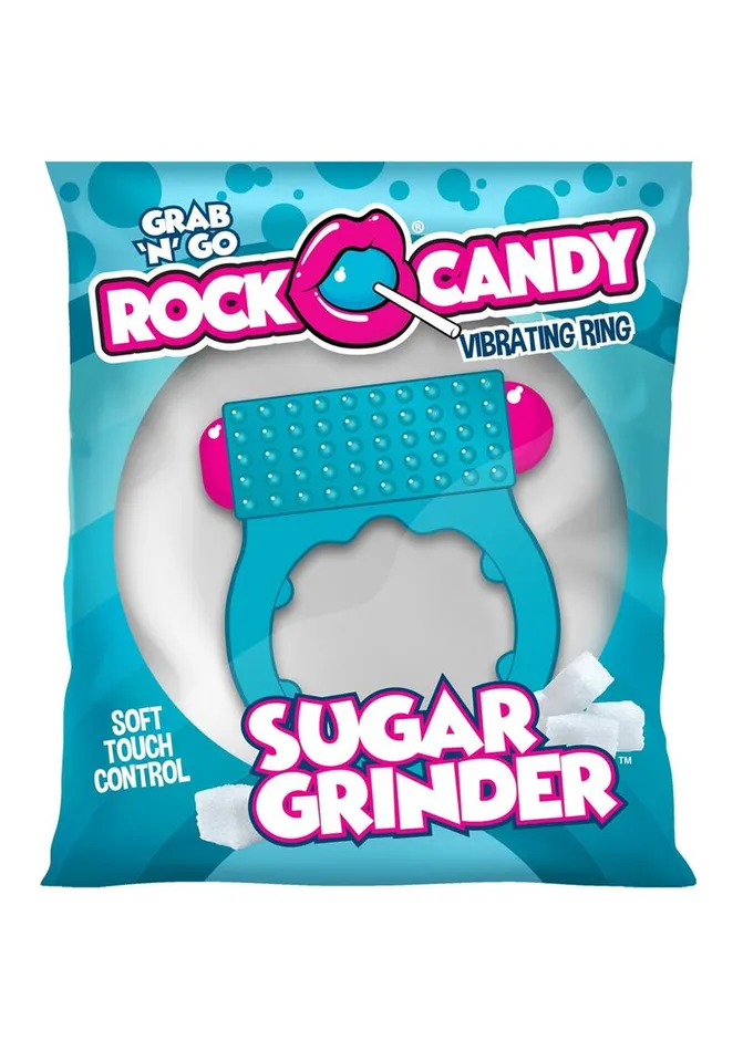 Couples Rock Candy Sugar Grinder Vibrating Cock Ring Rock Candy Toys