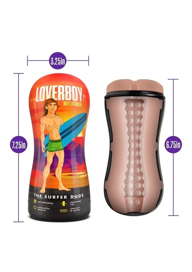 Coverboy Loverboy The Surfer Dude Self Lubricating Anal Pocket Stroker Male Sex Toys