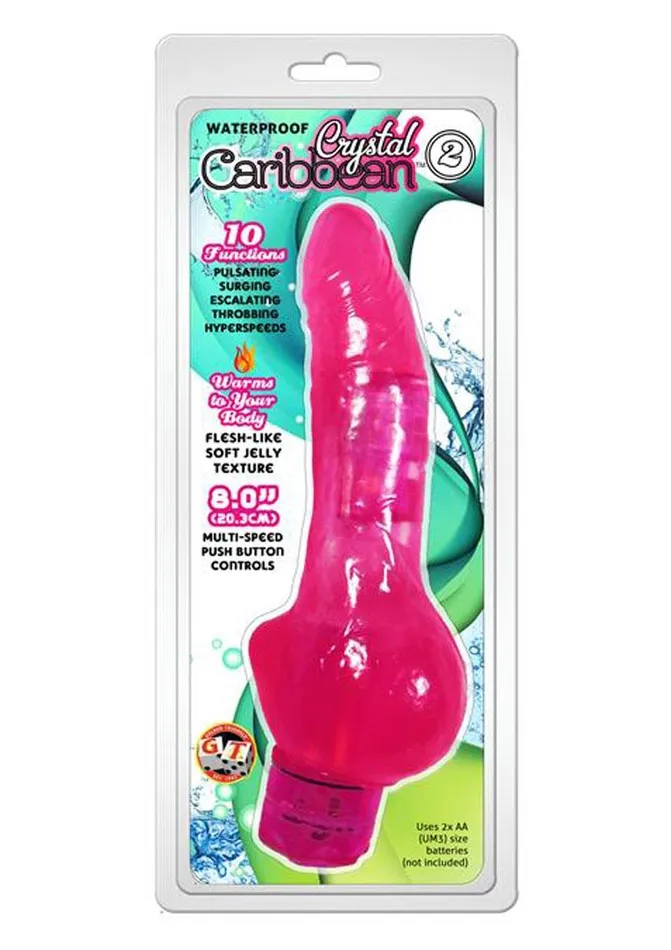 Crystal Caribbean Vibrators Crystal Caribbean Number 2 Jelly Vibrator