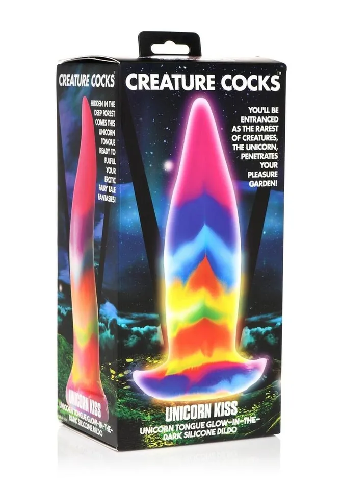 Dildos Creature Cocks Unicorn Tongue Glow In The Dark Silicone Dildo Creature Cocks
