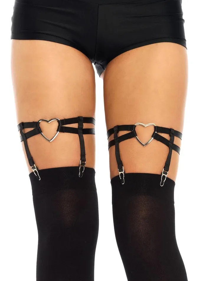 Female Sex Toys Leg Avenue Leg Avenue Dual Strap Elastic Garter Suspender with Heart Female Sex Toys Leg Avenue Leg Avenue Dual Strap Elastic Garter Suspender with Heart