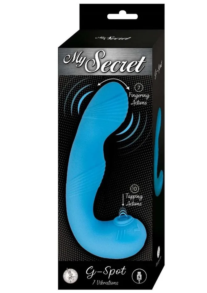 Female Sex Toys My Secret GSpot Rechargeable Silicone Vibrator with Clitoral Stimulator My Secret