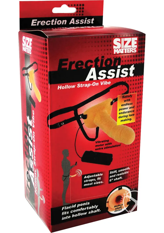 Female Sex Toys Size Matters Size Matters Erection Assist Hollow StrapOn Vibe