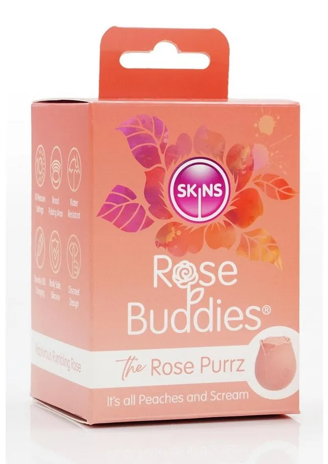 Female Sex Toys Skins Rose Buddies Rose Purrz Rechargeable Silicone Clitoral Vibrator Skins