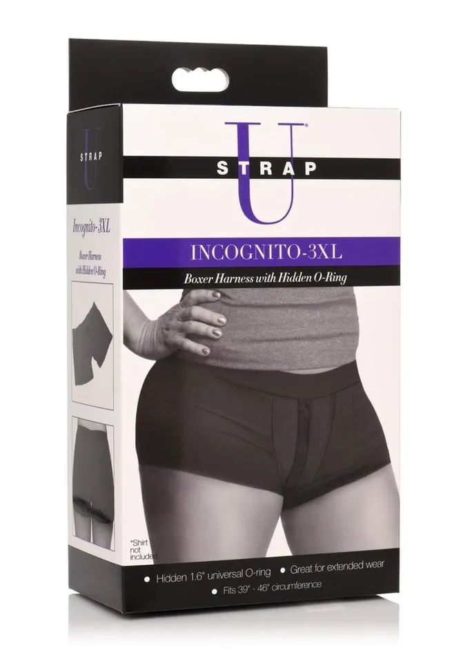 Female Sex Toys Strap U Incognito Boxer Harness with Hidden ORing STRAP U
