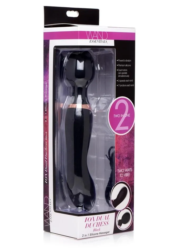 Female Sex Toys Wand Essentials Double Silicone Vibrating Wand Massager Wand Essentials Female Sex Toys Wand Essentials Double Silicone Vibrating Wand Massager Wand Essentials