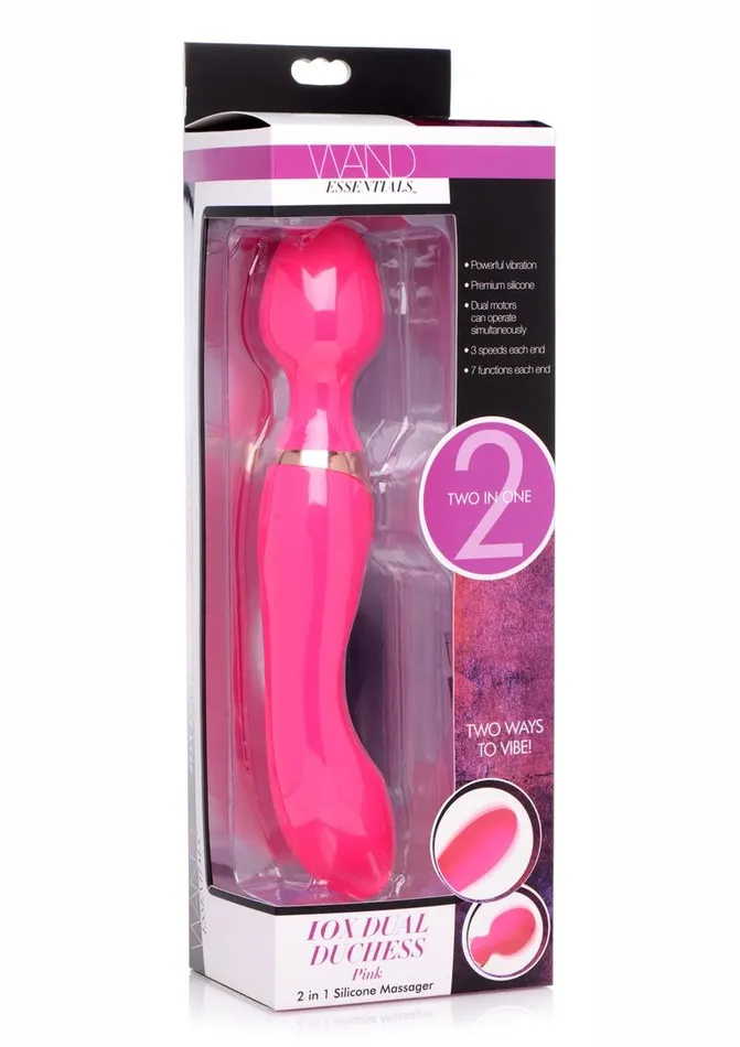Female Sex Toys Wand Essentials Double Silicone Vibrating Wand Massager Wand Essentials Female Sex Toys Wand Essentials Double Silicone Vibrating Wand Massager Wand Essentials