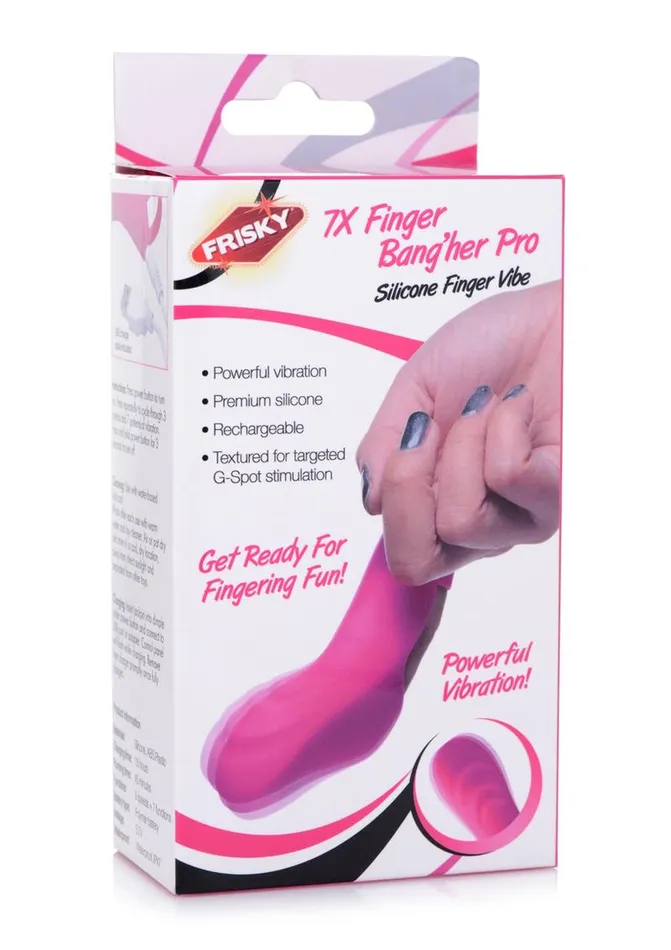 Frisky 7x Finger Bangher Pro Silicone Rechargeable Finger Vibrator Frisky Female Sex Toys