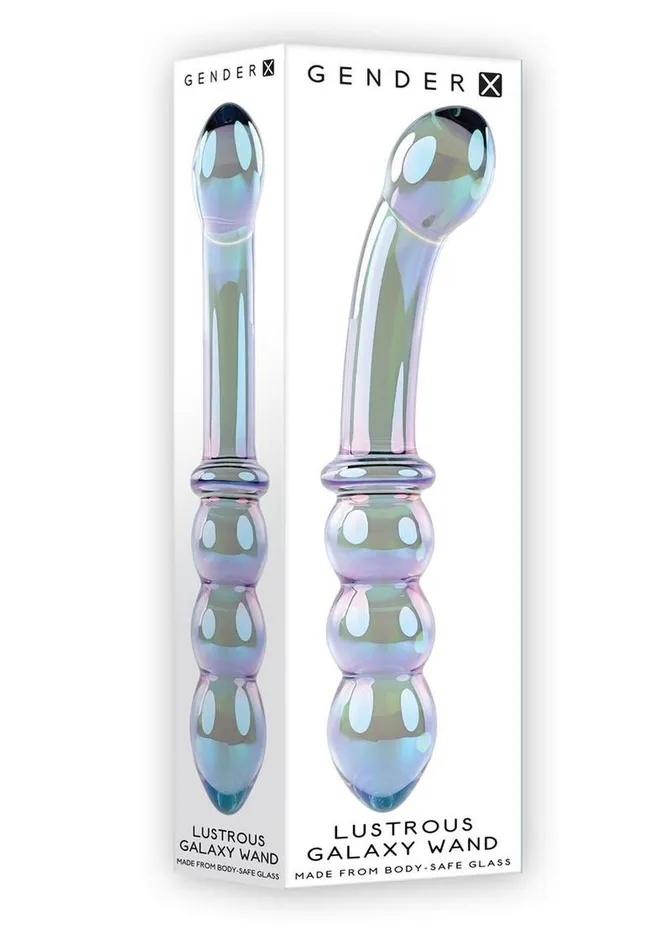 Gender X Lustrous Galaxy Wand Glass Dildo Gender X Dildos