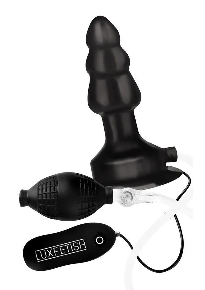 Lux Fetish Inflatable Vibrating Butt Plug with Suction Base and Remote Control Lux Fetish Male Sex Toys Lux Fetish Inflatable Vibrating Butt Plug with Suction Base and Remote Control Lux Fetish Male Sex Toys