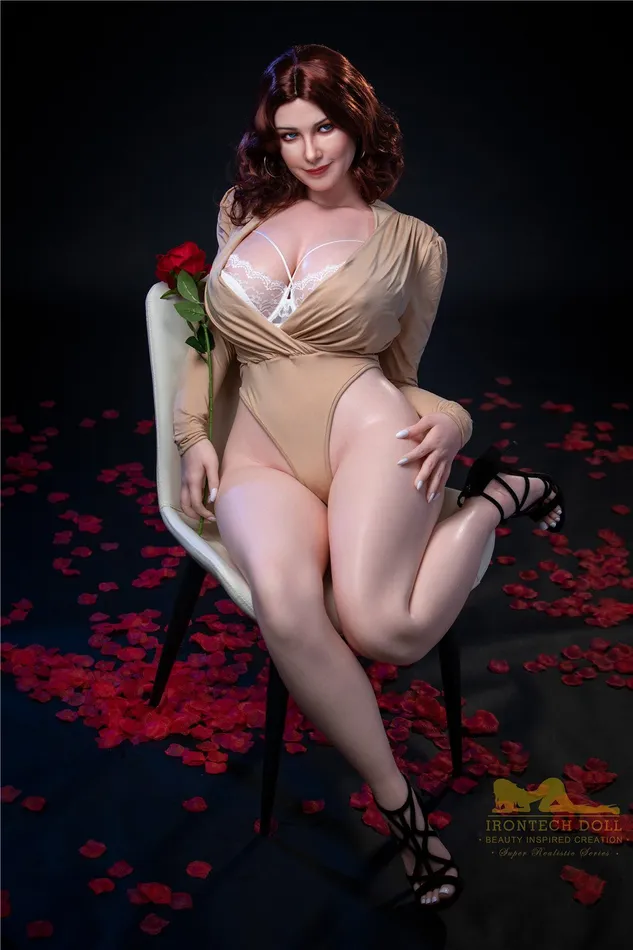 Male Sex Toys 160cm5ft3 Icup BBW Big Booty Silicone Sex Doll S12 Carmel Irontech Doll