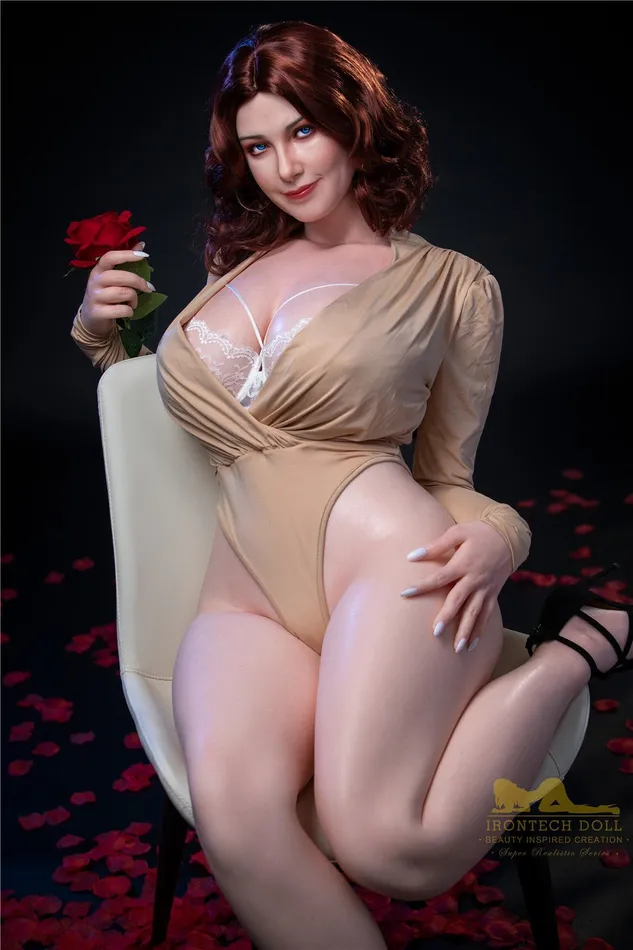 Male Sex Toys 160cm5ft3 Icup BBW Big Booty Silicone Sex Doll S12 Carmel Irontech Doll