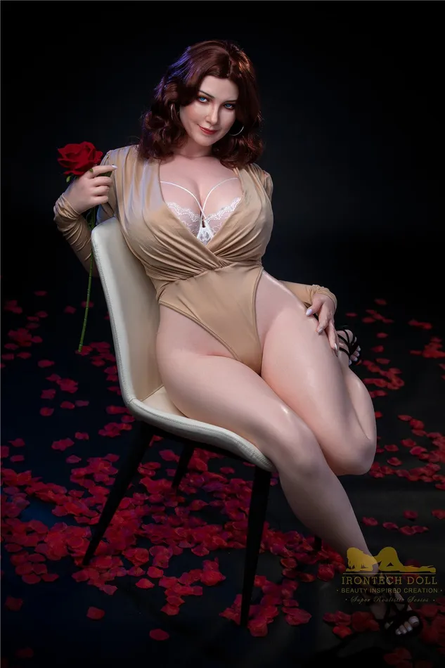 Male Sex Toys 160cm5ft3 Icup BBW Big Booty Silicone Sex Doll S12 Carmel Irontech Doll