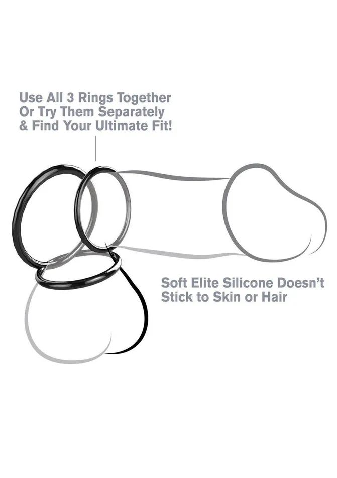 Male Sex Toys Fantasy CRingz Fantasy CRingz Silicone 3Ring Stamina Cock Ring Male Sex Toys Fantasy CRingz Fantasy CRingz Silicone 3Ring Stamina Cock Ring