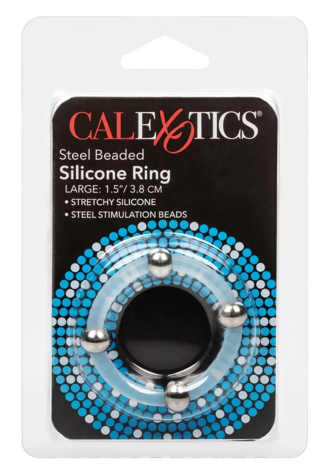 Male Sex Toys Steel Beaded Silicone Cock Ring Rings