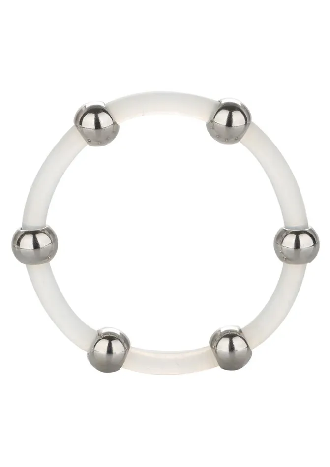 Male Sex Toys Steel Beaded Silicone Cock Ring Rings