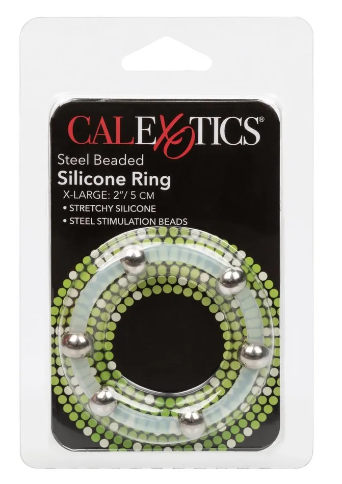 Male Sex Toys Steel Beaded Silicone Cock Ring Rings
