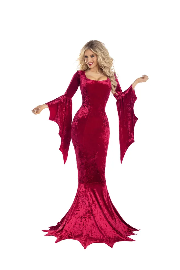 Party King Vibrators Vamp Dress Red Costume