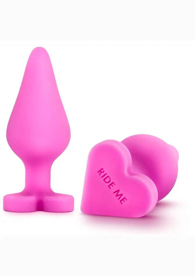 Play with Me Naughtier Candy Heart Ride Me Silicone Butt Plug Play with Me by Blush Anal