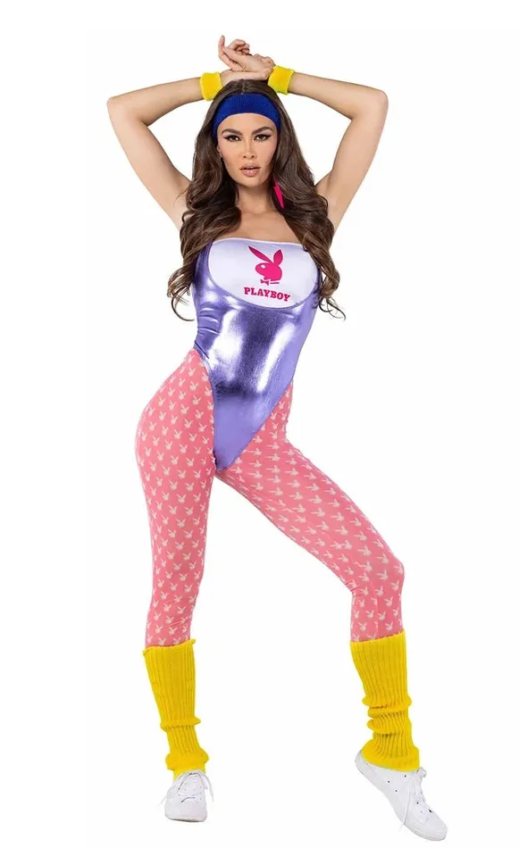 Playboy 80s workout Roma Costume Vibrators