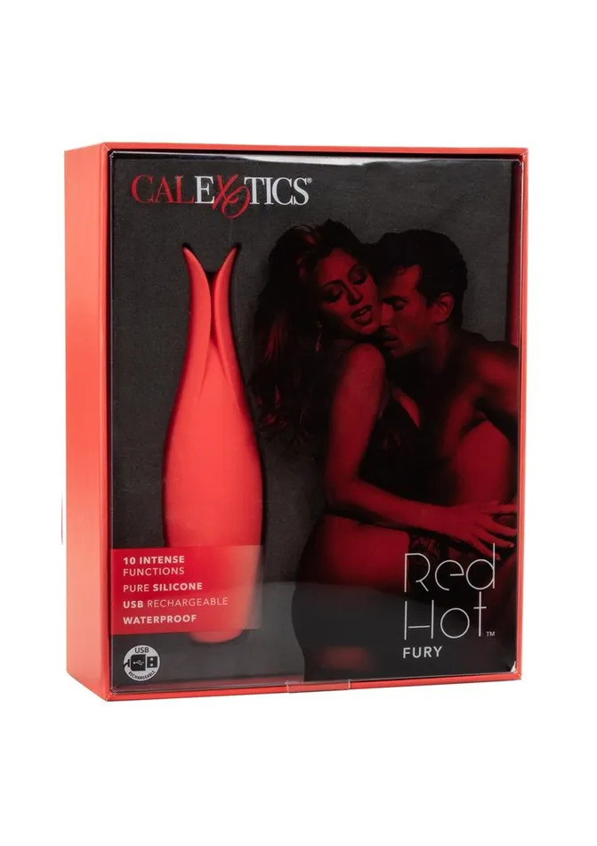 Red Hot Female Sex Toys Red Hot Fury Rechargeable Silicone Vibrator with Clitoral Stimulation Red Hot Female Sex Toys Red Hot Fury Rechargeable Silicone Vibrator with Clitoral Stimulation