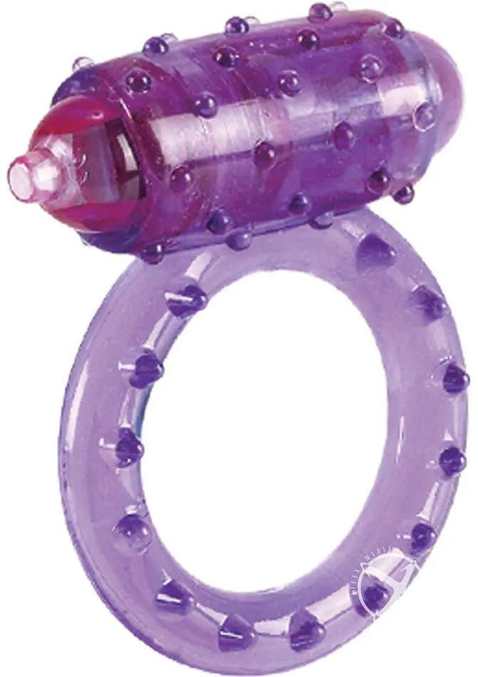 Rings Couples One Touch Nubby Vibrating Cock Ring