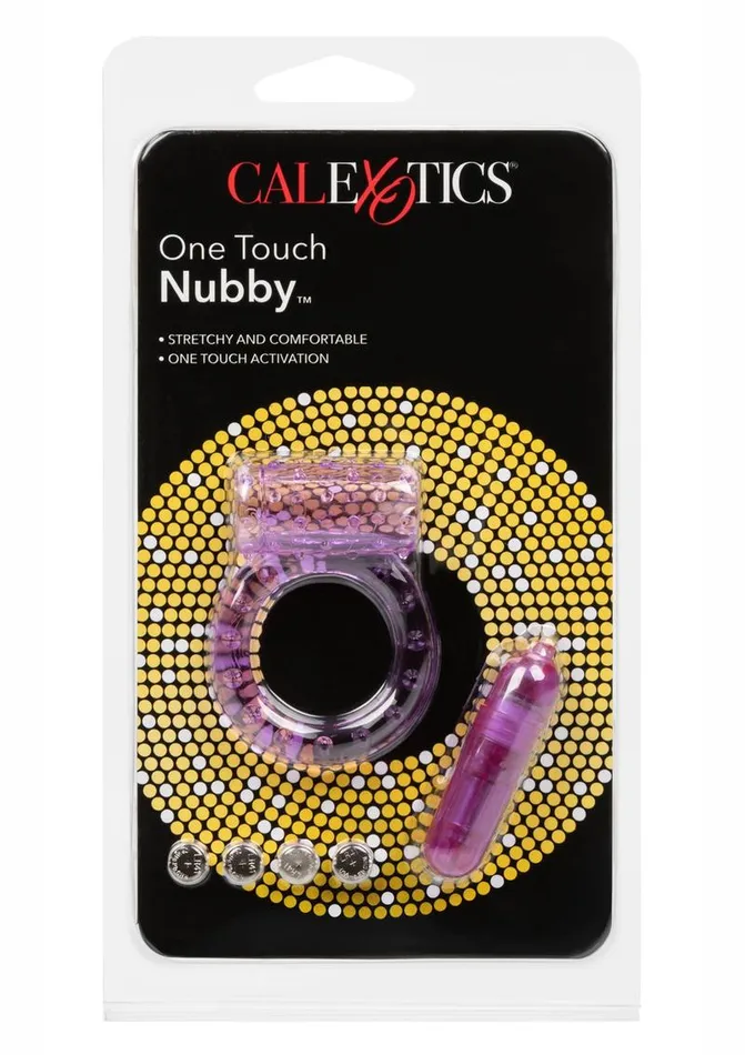 Rings Couples One Touch Nubby Vibrating Cock Ring