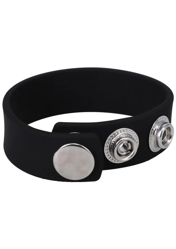 Rock Solid The Silicone 3Snap Adjustable Cock Ring Rock Solid Male Sex Toys Rock Solid The Silicone 3Snap Adjustable Cock Ring Rock Solid Male Sex Toys
