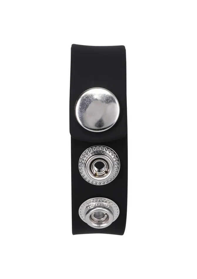 Rock Solid The Silicone 3Snap Adjustable Cock Ring Rock Solid Male Sex Toys