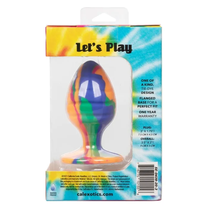 Anal CalExotics Cheeky Large Swirl TieDye Plug
