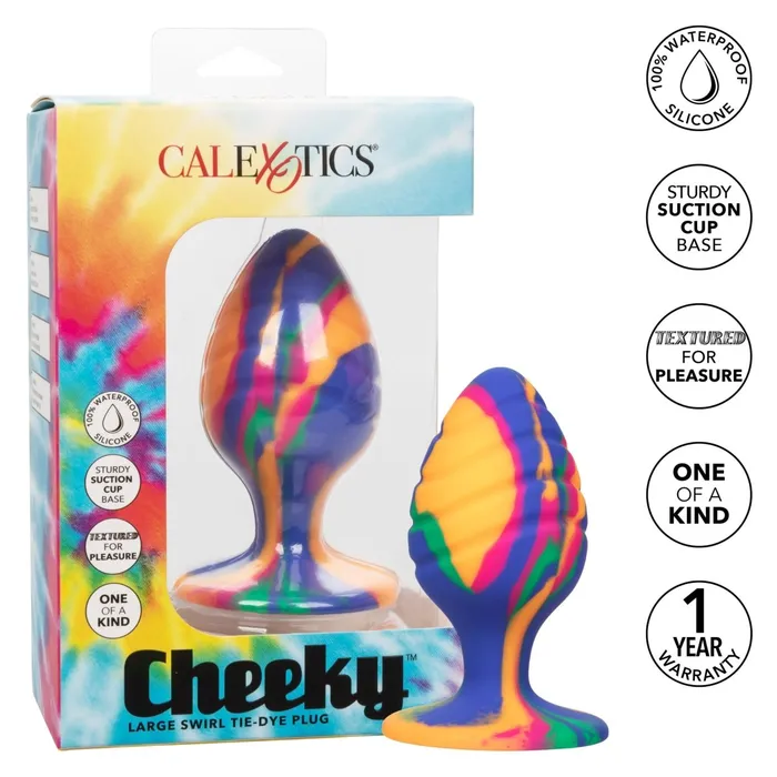 Anal CalExotics Cheeky Large Swirl TieDye Plug