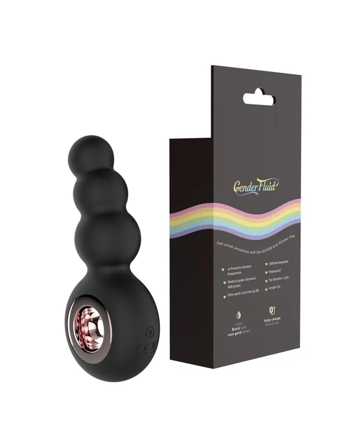 Anal Gender Fluid Quiver Anal Ring Bead Vibe Black Gender Fluid Anal Gender Fluid Quiver Anal Ring Bead Vibe Black Gender Fluid