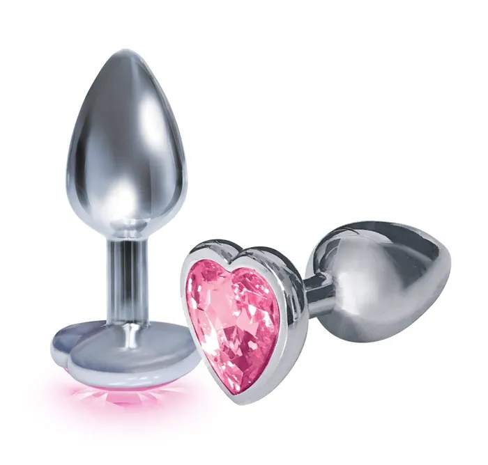 Anal Icon Brands The 9s the Silver Starter Heart Bejeweled Stainless Steel Plug Anal Icon Brands The 9s the Silver Starter Heart Bejeweled Stainless Steel Plug