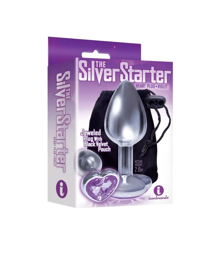 Anal Icon Brands The 9s the Silver Starter Heart Bejeweled Stainless Steel Plug Anal Icon Brands The 9s the Silver Starter Heart Bejeweled Stainless Steel Plug