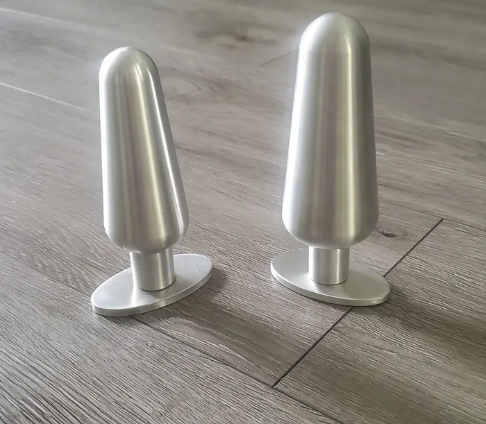Ballisticmetal Anal Grand Butt Plug Tapered Shape in Aluminum
